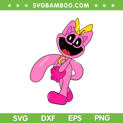Smiling Critters Female CatNap SVG PNG, Catnap Dogday Lover SVG, Humanized CatNap DXF SVG PNG EPS
