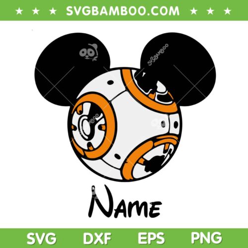 Star Wars Mouse Ear SVG PNG, Disney Crew Star Wars Name SVG, Mickey Mouse Head DXF SVG PNG EPS