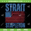 Strait Stapleton American Flag SVG PNG, Patriotic USA Concert SVG, Retro USA Flag DXF SVG PNG EPS