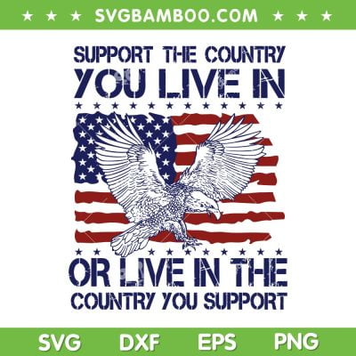 Support The Country You Live In SVG, Live In The Country You Support SVG, USA Flag Eagle DXF SVG PNG EPS Support The Country You Live In SVG, Live In The Country You Support SVG, USA Flag Eagle DXF SVG PNG EPS