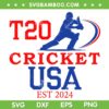 T20 Cricket 2024 USA SVG, Twenty20 World Cup SVG