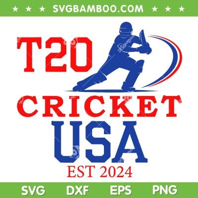 T20 Cricket 2024 USA SVG, Twenty20 World Cup SVG