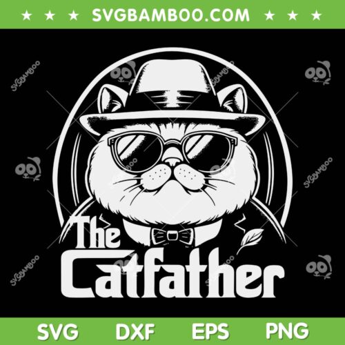 The Cat Father SVG PNG, Funny Cat SVG, Cat Dad Gift DXF SVG PNG EPS &nbsp;&nbsp; &nbsp;