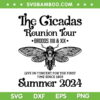 The Cicada Reunion US Tour 2024 SVG, Cicada Concert Fest Lover SVG, Cicada Summer Tour 2024 DXF SVG PNG EPS     