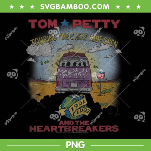 Tom Petty Touring The Great Wide Open PNG, Tom Petty Heartbreakers PNG, Tom Petty Touring 91 92 PNG