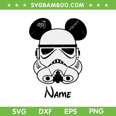 Stormtrooper Mouse Ear SVG PNG, Storm Trooper Mickey Name SVG, Disney Stormtrooper DXF SVG PNG EPS Stormtrooper Mouse Ear SVG PNG, Storm Trooper Mickey Name SVG, Disney Stormtrooper DXF SVG PNG EPS