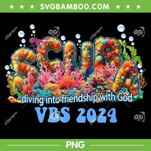 Scuba VBS 2024 PNG, Vacation Bible School PNG, Diving Into Friendship PNG