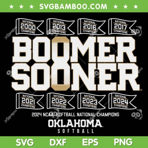 Oklahoma Boomer Sooner SVG PNG, OklahomaTime Champs Licensed SVG, Oklahoma Softball DXF SVG PNG EPS