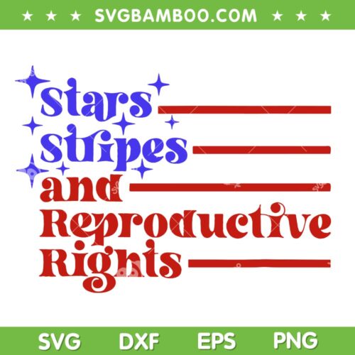 4th Of July Stars Stripes And Reproductive Rights SVG, 4th Of July Quote SVG PNG