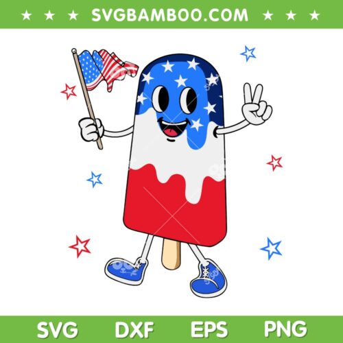4th Of July Boys Kids Popsicle SVG PNG, Patriotic Popsicles SVG, American Flag Patriotic DXF SVG PNG EPS