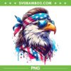 Funny Eagle July 4th USA Merica PNG, Eagle American Flag PNG, 4th Of July Patriotic PNG