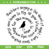 Blackbird Singing In The Dead Of Night SVG, Take These Broken Wings And Learn To Fly SVG PNG Blackbird Singing In The Dead Of Night SVG, Take These Broken Wings And Learn To Fly SVG PNG