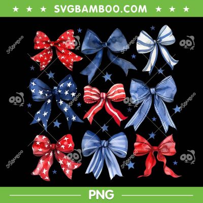 Boho Coquette Bows 4th Of July PNG, Coquette Bows American Flag PNG Boho Coquette Bows 4th Of July PNG, Coquette Bows American Flag PNG