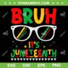 Bruh It's Juneteenth 1865 SVG PNG, Black Freedom 1865 SVG, African American DXF SVG PNG EPS
