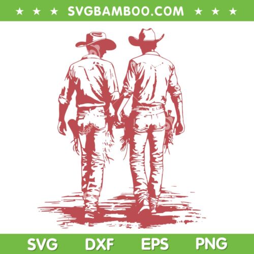 Cowboy Gay SVG PNG, Gay American Cowboy SVG, Gay Pride Month DXF SVG PNG EPS