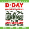 D Day 80th Anniversary SVG PNG,D Day 80th Anniversary Flag SVG, D Day June 6 1944 2024 DXF SVG PNG EPS