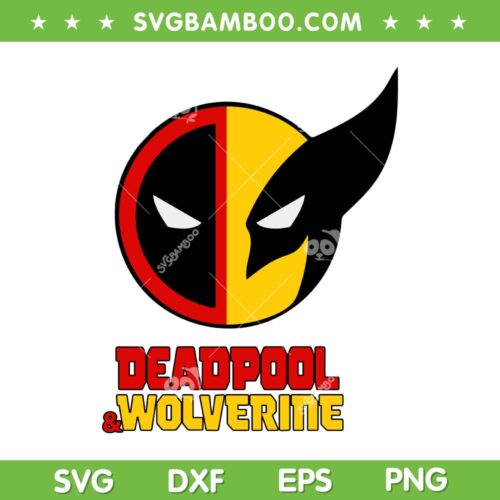 Deadpool Wolverine SVG PNG, Deadpool And Wolverine Best Friends SVG, Avengers Superhero DXF SVG PNG EPS
