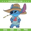 Disney Lilo And Stitch 4th Of July SVG PNG, Funny Stitch Cowboy SVG, Lilo Stitch USA Flag DXF SVG PNG EPS