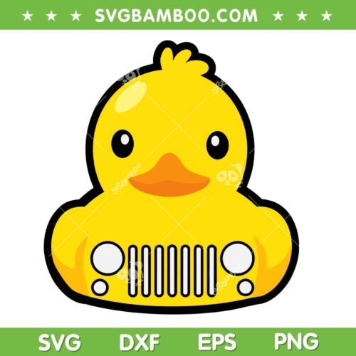 Duck Jeep Car SVG PNG, Funny Duck Jeep SVG, Duck Jeep Grille DXF SVG PNG EPS