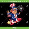 Funny Baby Trump Firework PNG, Trump Chibi 4th Of July PNG, Donald Trump 2024 PNG
