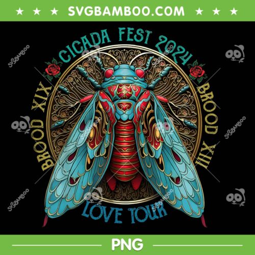 The Cicadas Reunion Tour Summer 2024 PNG, Cicadas Fest 2024 PNG, Love Tour PNG
