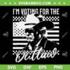 I'm Voting for The Outlaw SVG PNG, Trump America 2024 SVG, Donald Trump American Flag DXF SVG PNG EPS