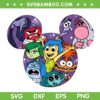 Inside Out 2 Mouse Ears SVG PNG, Disney Inside Out Friends SVG PNG 