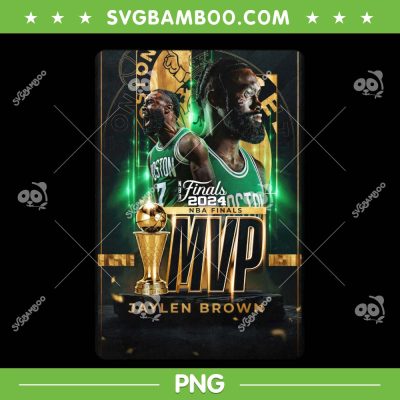 Jaylen Brown 2024 Finals MVP PNG, Celtics Championship MVP PNG, 2024 NBA Finals PNG
