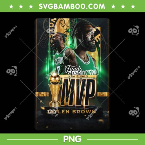 Jaylen Brown 2024 Finals MVP PNG, Celtics Championship MVP PNG, 2024 NBA Finals PNG