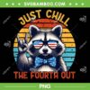 Just Chill The Fourth Out PNG, Raccoon 4th Of July PNG, Retro Vintage Raccoon Quote PNG Just Chill The Fourth Out PNG, Raccoon 4th Of July PNG, Retro Vintage Raccoon Quote PNG