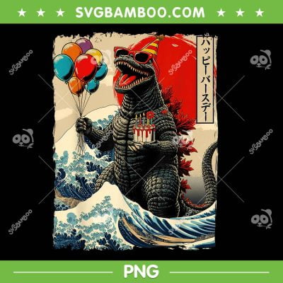 Kaiju Birthday Party PNG, Lovers Monster Movie PNG, Japan Monster Movie Bday PNG