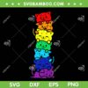 LGBT Cat Stack Rainbow SVG PNG, Cat Gay Pride SVG, Funny Cat Lover DXF SVG PNG EPS