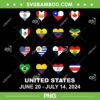 List Flag Of Countries In Copa PNG, United States Of America 2024 PNG, United States June 20 July 14 2024 PNG