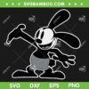 Oswald The Lucky Rabbit SVG PNG, Vintage Cartoon 1927 SVG, Disney Oswald The Rabbit DXF SVG PNG EPS