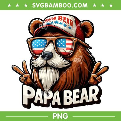 Papa Bear 4th Of July PNG, Father's Day American Flag PNG, Funny Dad Bear PNG Papa Bear 4th Of July PNG, Father's Day American Flag PNG, Funny Dad Bear PNG