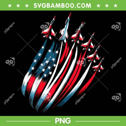 Patriotic USA Flag Fighter Jets Boys PNG, Military Jet 4th of July PNG, Funny July 4th PNG