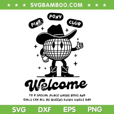 Pink Pony Club SVG PNG, Chappell Roan SVG, Welcome Pink Pony Club DXF SVG PNG EPS Pink Pony Club SVG PNG, Chappell Roan SVG, Welcome Pink Pony Club DXF SVG PNG EPS