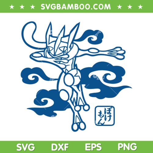 Pokemon Gekkouga Mega SVG PNG, Pokemon Anime SVG, Pokemon Pikachu DXF SVG PNG EPS