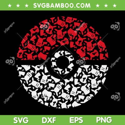 Pokemon Pokeball SVG PNG, Pikachu Pattern SVG, Pokemon Logo DXF SVG PNG EPS Pokemon Pokeball SVG PNG, Pikachu Pattern SVG, Pokemon Logo DXF SVG PNG EPS