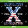 Proud Member Of The Fuck Your Feelings Gen X PNG, Retro USA Flag 4Th Of July PNG, Gen X And Proud PNG