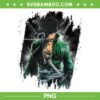 Retro Zoro Art Anime PNG, One Piece Zoro PNG, Anime Manga PNG