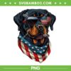 Rottweiler 4th Of July PNG, Dog Cool American Flag Glasses PNG, Patriotic Rottweiler PNG