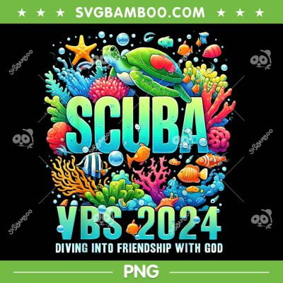 Scuba VBS 2024 PNG, Vacation Bible School Diving Into Friendship PNG, Diving Into VBS PNG