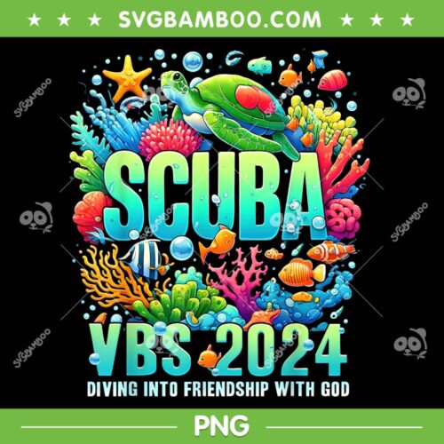 Scuba VBS 2024 PNG, Vacation Bible School Diving Into Friendship PNG, Diving Into VBS PNG