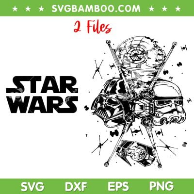 Star Wars Darth Vader SVG PNG, Darth Vader And Death Star SVG, 2 Files Star Wars DXF SVG PNG EPS Star Wars Darth Vader SVG PNG, Darth Vader And Death Star SVG, 2 Files Star Wars DXF SVG PNG EPS