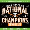 Tennessee Volunteers Championship 2024 SVG, Baseball CWS Tennessee Champ SVG PNG