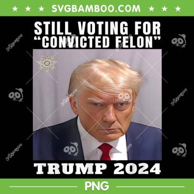 Trump 2024 Still Voting for Convicted Felon PNG, Donald Trump Guilty PNG, Trump Felon PNG