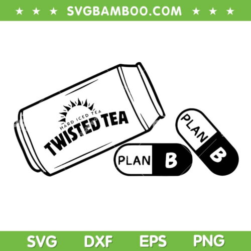 Twisted Tea And Plan B SVG PNG, Hard Iced Tea SVG, Brand Logo DXF SVG PNG EPS