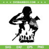 US Soldier SVG PNG, United States Military SVG, American Troops DXF SVG PNG EPS