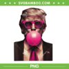 Bubble Gum Trump PNG, Trump 4th Of July PNG, Funny Donald Trump PNG